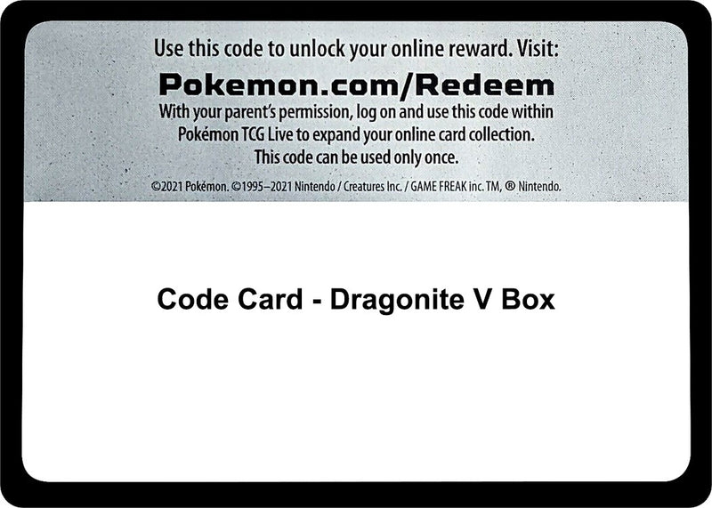 Image for Code Card - Dragonite V Box (SWSH08: Fusion Strike) - Pokemon
