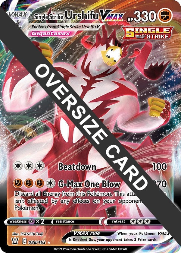 Image for Single Strike Urshifu VMAX (086/163) (Jumbo Cards) - Pokemon