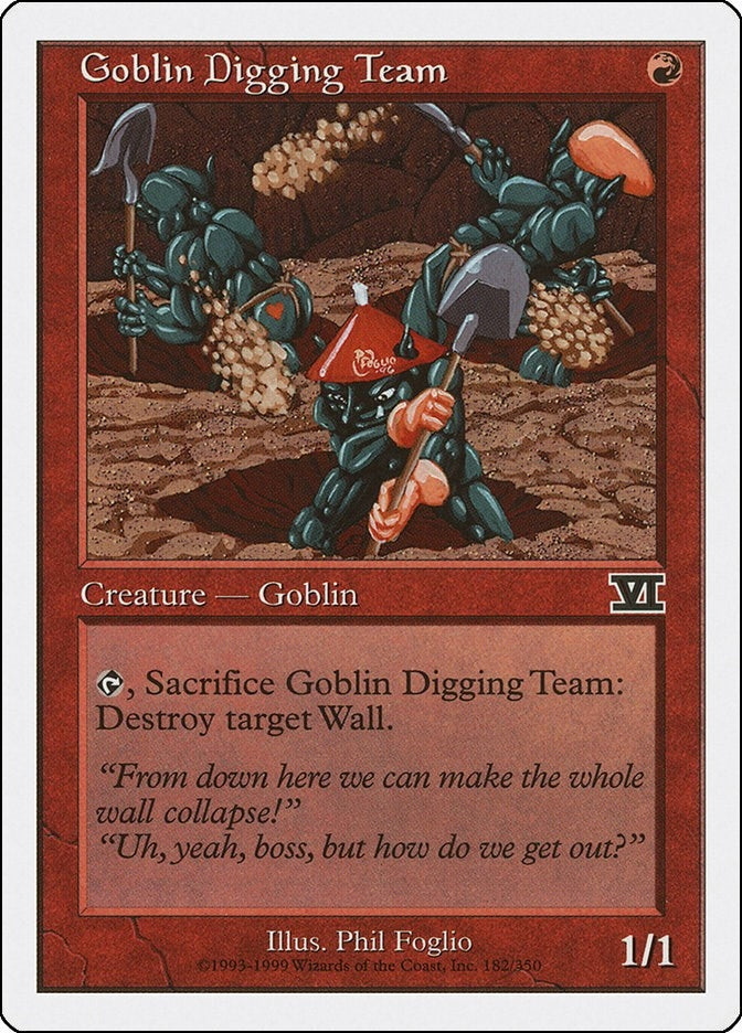 Goblin Digging Team (182) (Classic Sixth Edition)