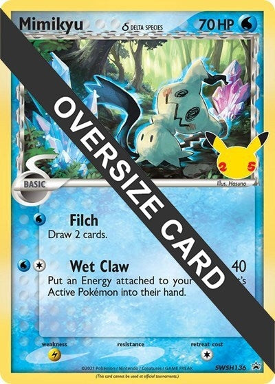 Image for Mimikyu (Delta Species) - SWSH136 (SWSH136) (Jumbo Cards) - Pokemon