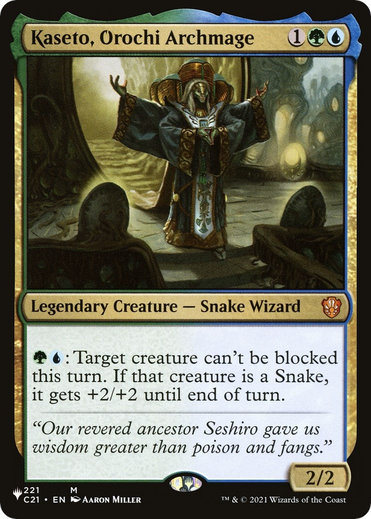 Kaseto, Orochi Archmage (221/081) (The List Reprints)