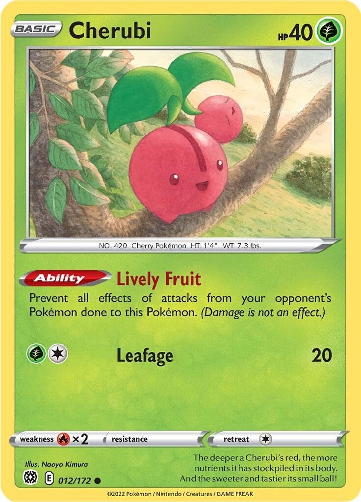 Image for Cherubi (012/172) (SWSH09: Brilliant Stars) - Pokemon