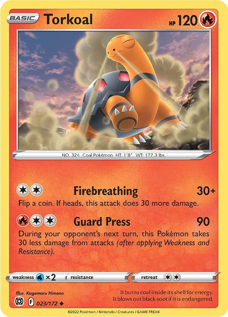 Image for Torkoal (023/172) (SWSH09: Brilliant Stars) - Pokemon