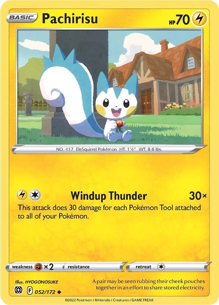 Image for Pachirisu (052/172) (SWSH09: Brilliant Stars) - Pokemon