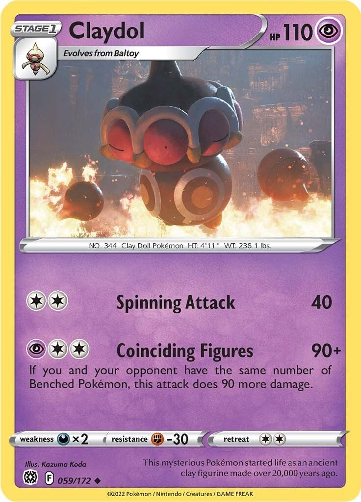 Image for Claydol (059/172) (SWSH09: Brilliant Stars) - Pokemon