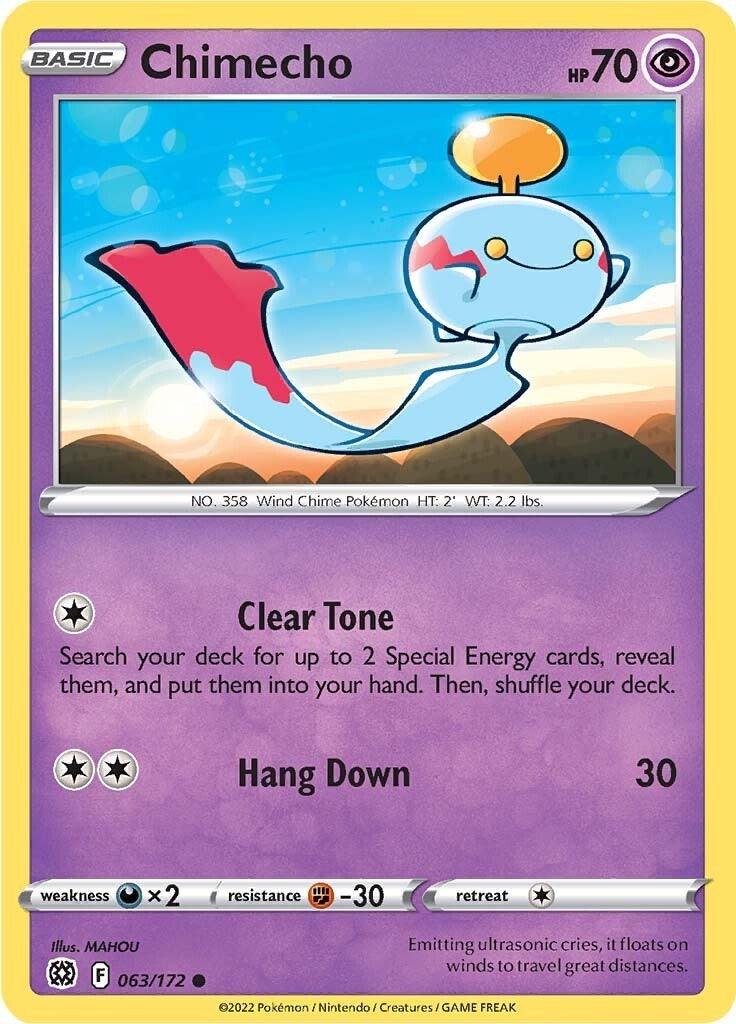 Image for Chimecho (063/172) (SWSH09: Brilliant Stars) - Pokemon