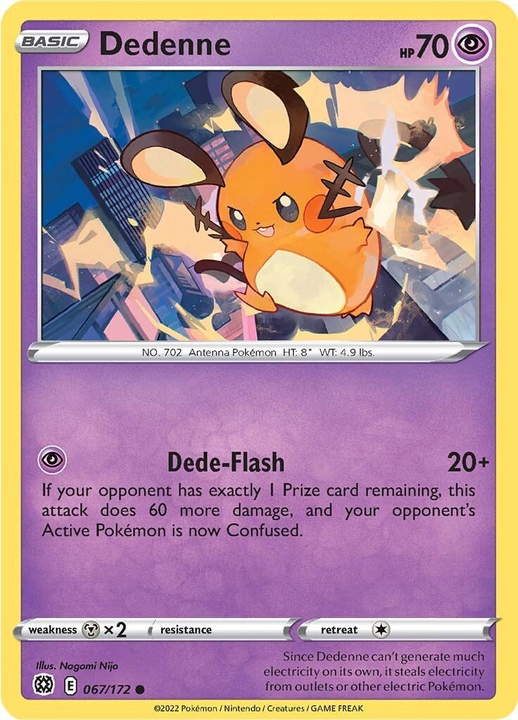 Image for Dedenne (067/172) (SWSH09: Brilliant Stars) - Pokemon