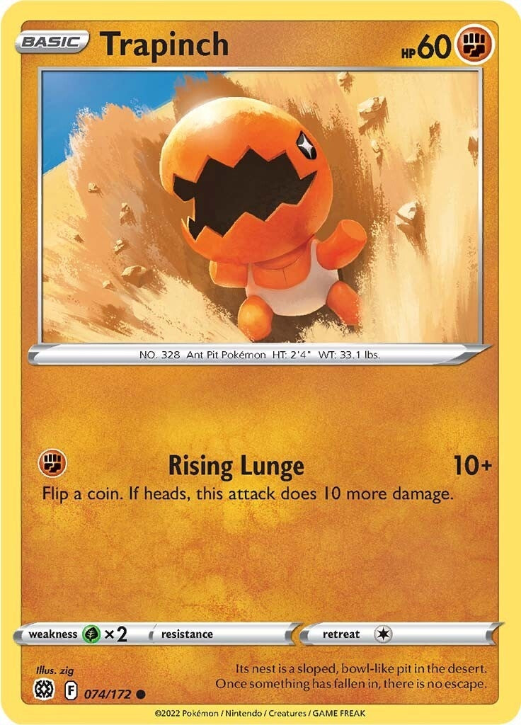 Image for Trapinch (074/172) (SWSH09: Brilliant Stars) - Pokemon