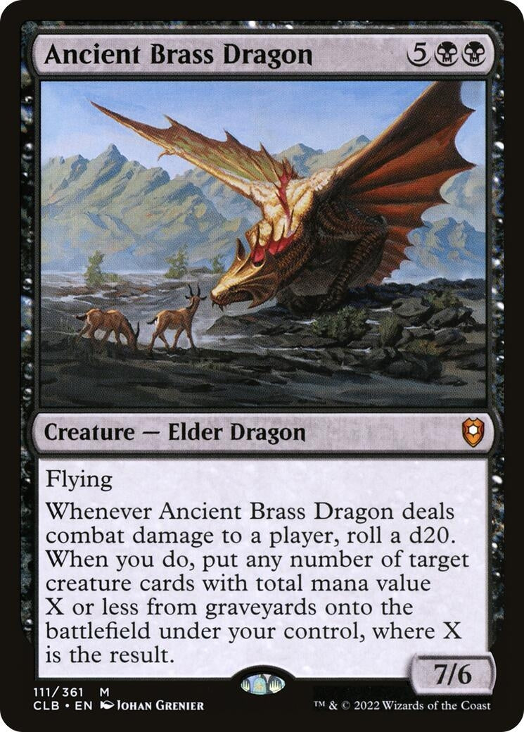 Ancient Brass Dragon (111) (Commander Legends: Battle for Baldur's Gate)