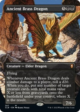 Ancient Brass Dragon (Borderless) (367) (Commander Legends: Battle for Baldur's Gate)