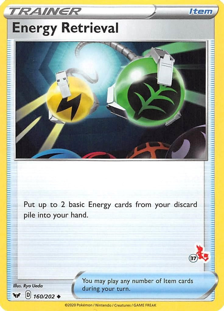 Image for Energy Retrieval - 160/202 (#37 Cinderace Stamped) (160/202) (Battle Academy 2022) - Pokemon