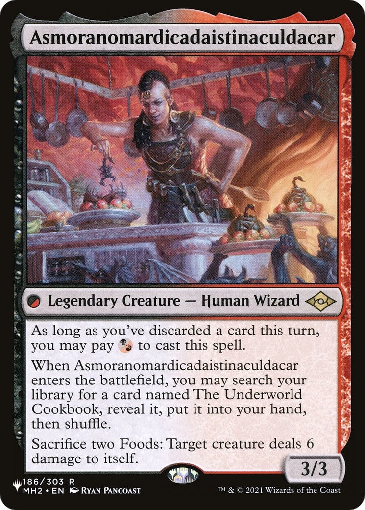 Asmoranomardicadaistinaculdacar (186/303) (The List Reprints)