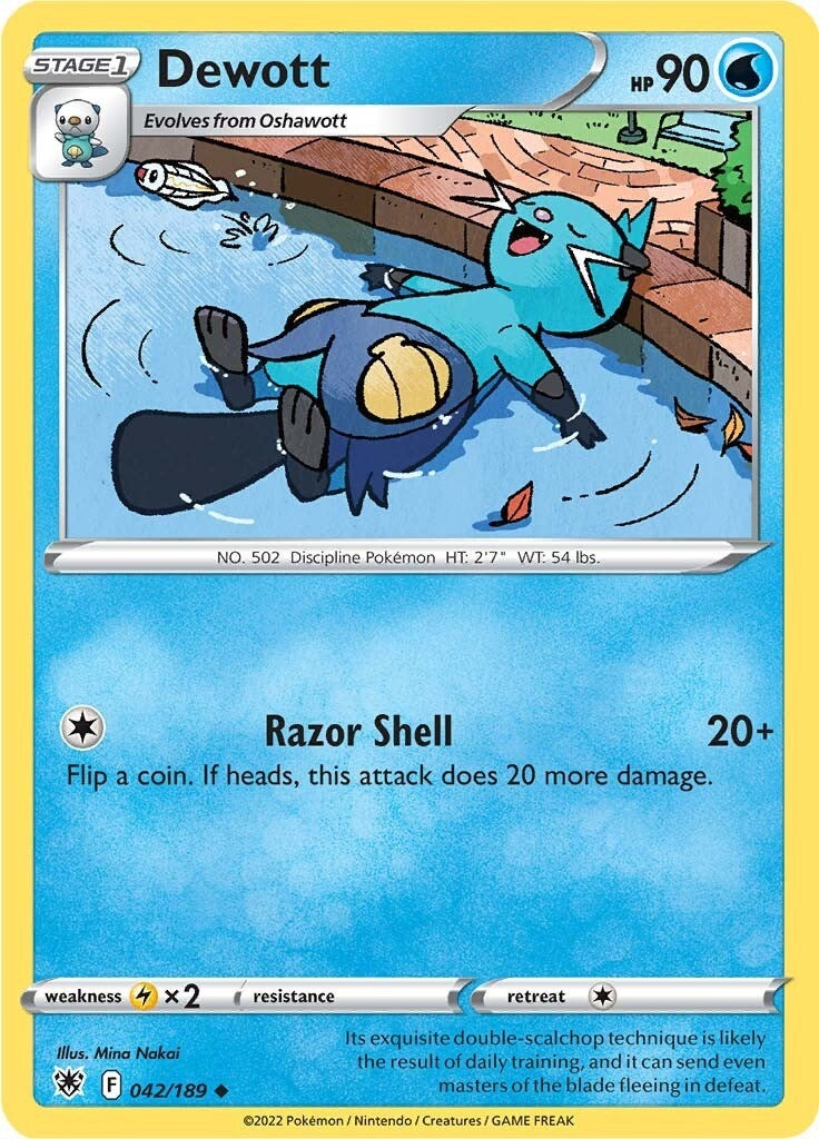 Image for Dewott (042/189) (SWSH10: Astral Radiance) - Pokemon