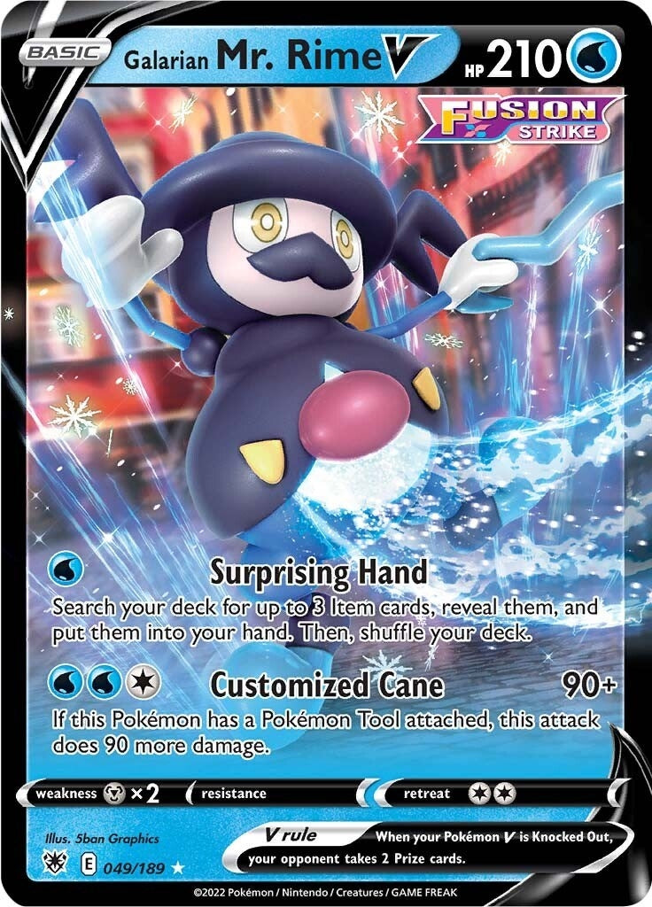 Image for Galarian Mr. Rime V (049/189) (SWSH10: Astral Radiance) - Pokemon