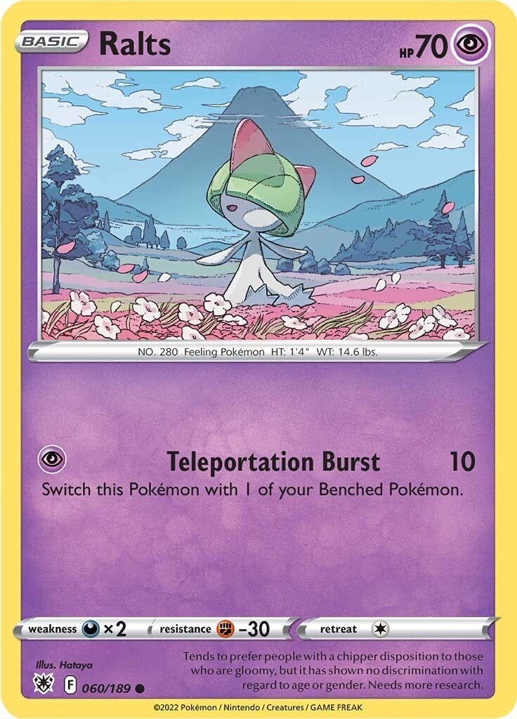 Image for Ralts (060/189) (SWSH10: Astral Radiance) - Pokemon