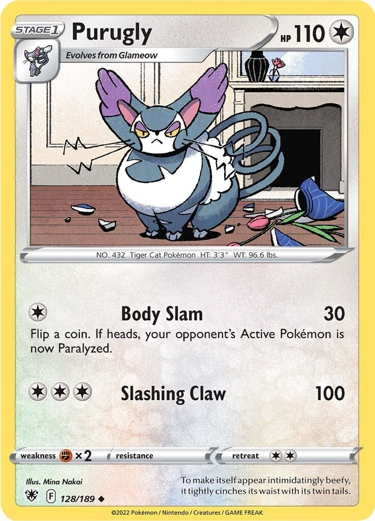 Image for Purugly (128/189) (SWSH10: Astral Radiance) - Pokemon