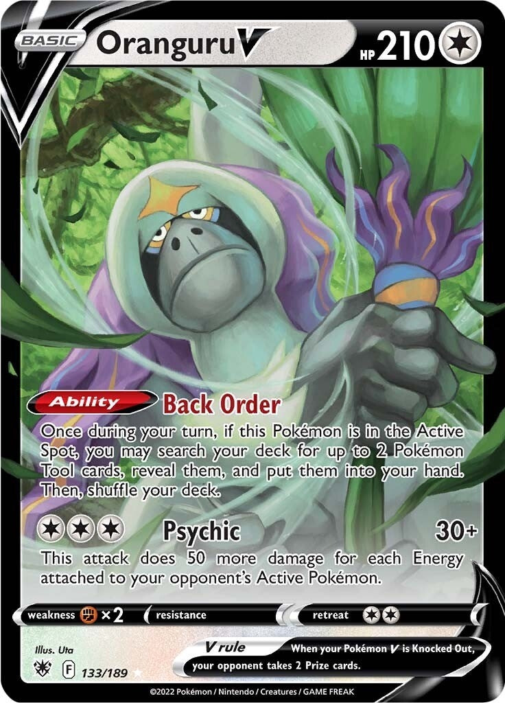 Image for Oranguru V (133/189) (SWSH10: Astral Radiance) - Pokemon