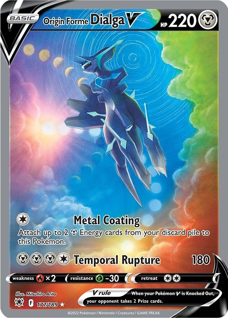 Image for Origin Forme Dialga V (Alternate Full Art) (177/189) (SWSH10: Astral Radiance) - Pokemon