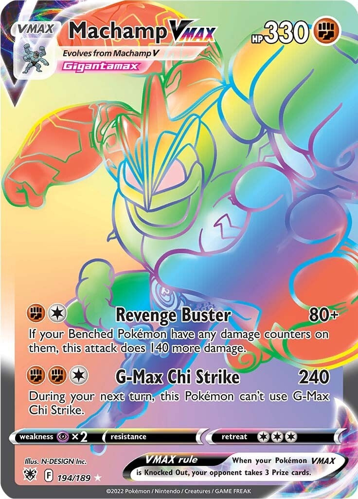 Image for Machamp VMAX (Secret) (194/189) (SWSH10: Astral Radiance) - Pokemon