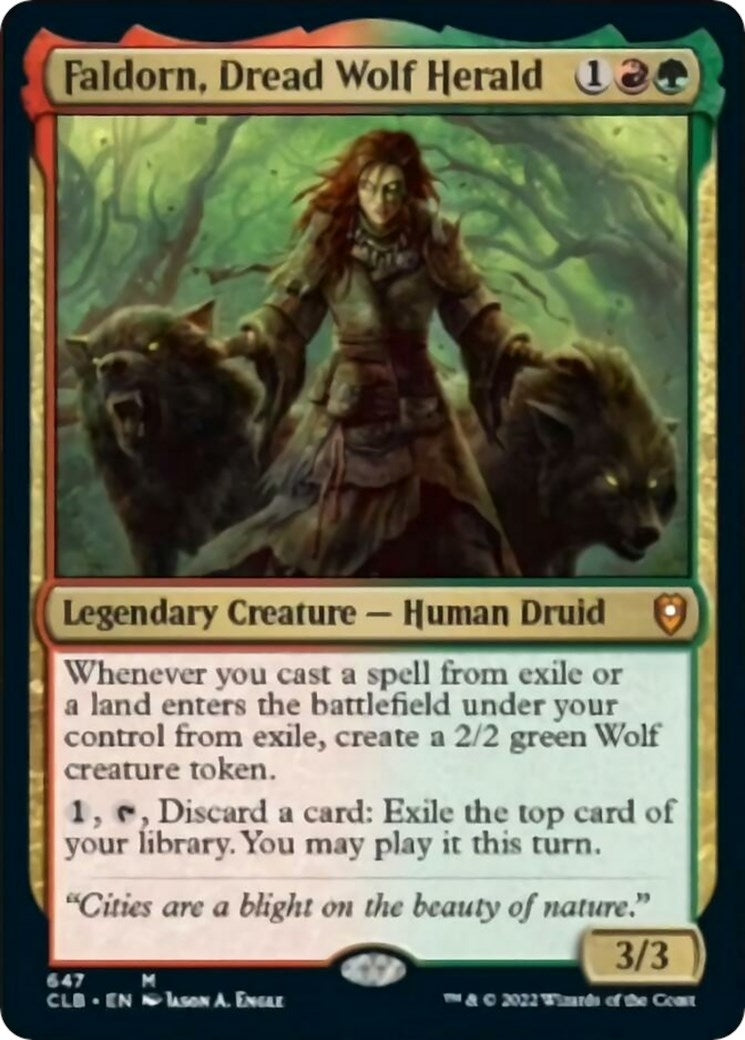 Faldorn, Dread Wolf Herald (647) (Commander Legends: Battle for Baldur's Gate)