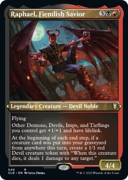 Raphael, Fiendish Savior (Foil Etched) (549) (Commander Legends: Battle for Baldur's Gate)