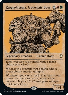 Raggadragga, Goreguts Boss (Showcase) (437) (Commander Legends: Battle for Baldur's Gate)