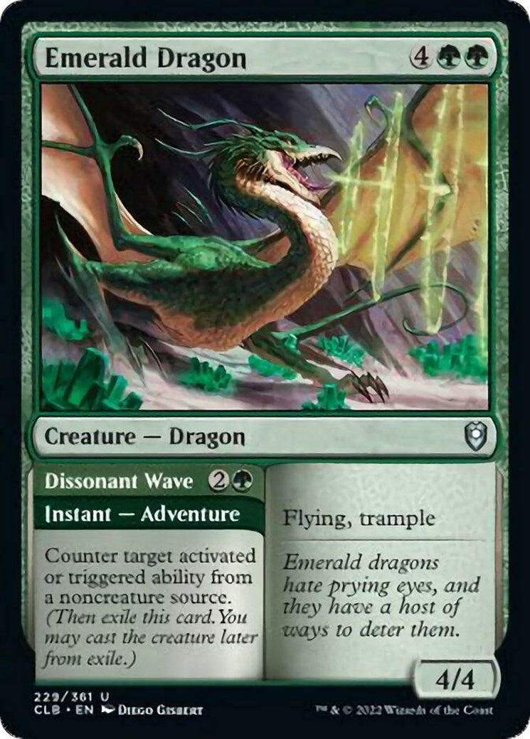 Image for Emerald Dragon (229) (Commander Legends: Battle for Baldur's Gate) - Magic: The Gathering