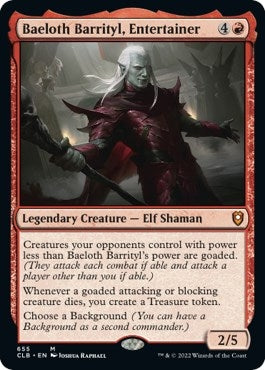 Baeloth Barrityl, Entertainer (655) (Commander Legends: Battle for Baldur's Gate)