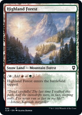 Highland Forest (896) (Commander Legends: Battle for Baldur's Gate)