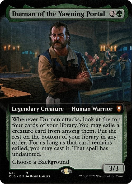 Durnan of the Yawning Portal (Extended Art) (635) (Commander Legends: Battle for Baldur's Gate)