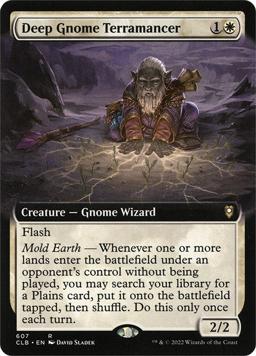Deep Gnome Terramancer (Extended Art) (607) (Commander Legends: Battle for Baldur's Gate)