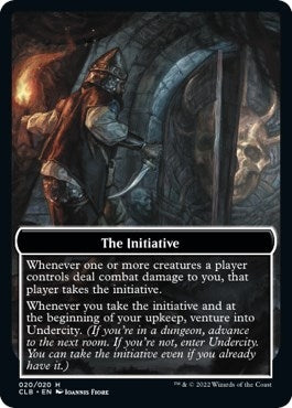 The Initiative // Undercity Double-Sided Token (20) (Commander Legends: Battle for Baldur's Gate)