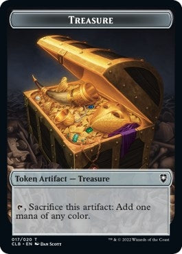 Treasure // Skeleton Double-Sided Token (17 // 8)