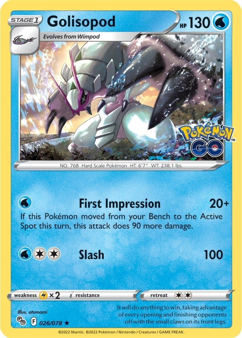 Image for Golisopod (026/078) (Pokemon GO) - Pokemon