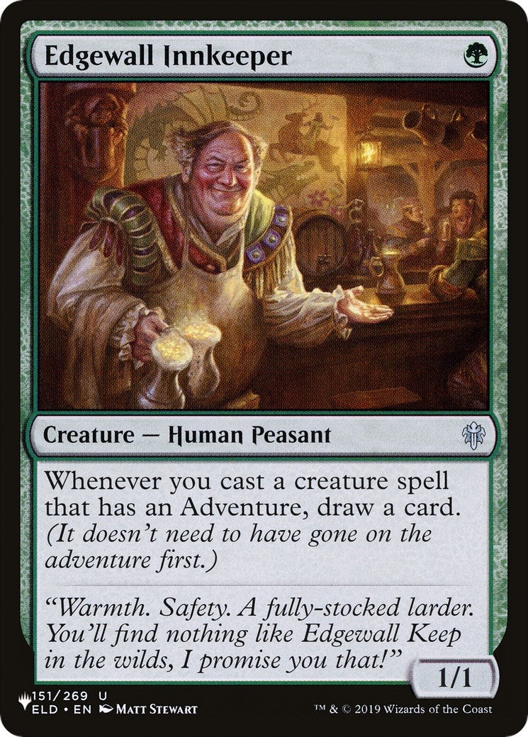 Image for Edgewall Innkeeper (151/269) (The List Reprints) - Magic: The Gathering