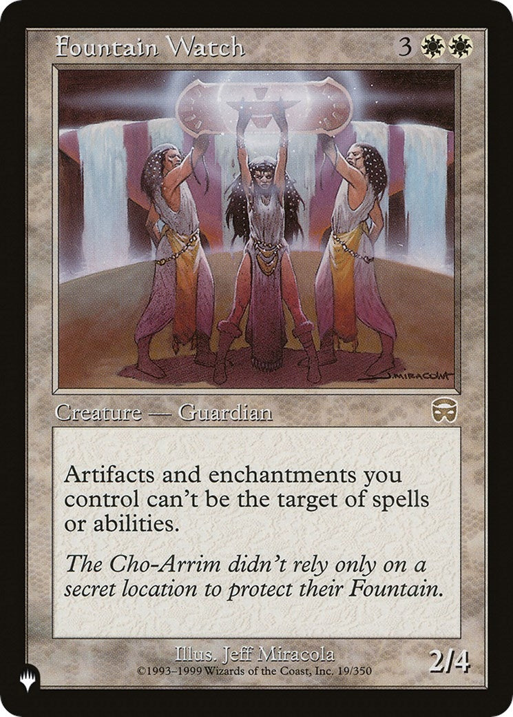 Fountain Watch (19/350) (The List Reprints)