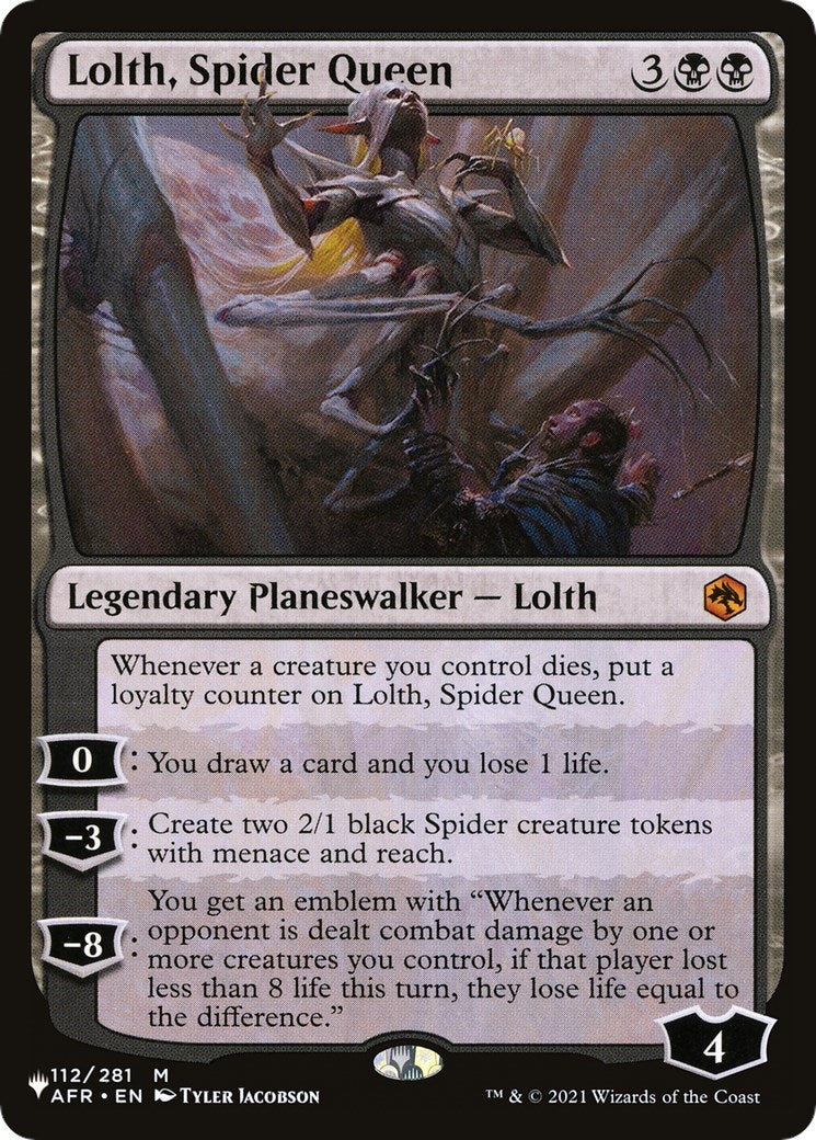 Lolth, Spider Queen (112/281) (The List Reprints)