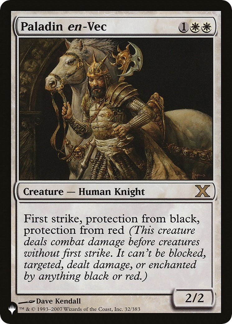 Paladin en-Vec (32/383) (The List Reprints)