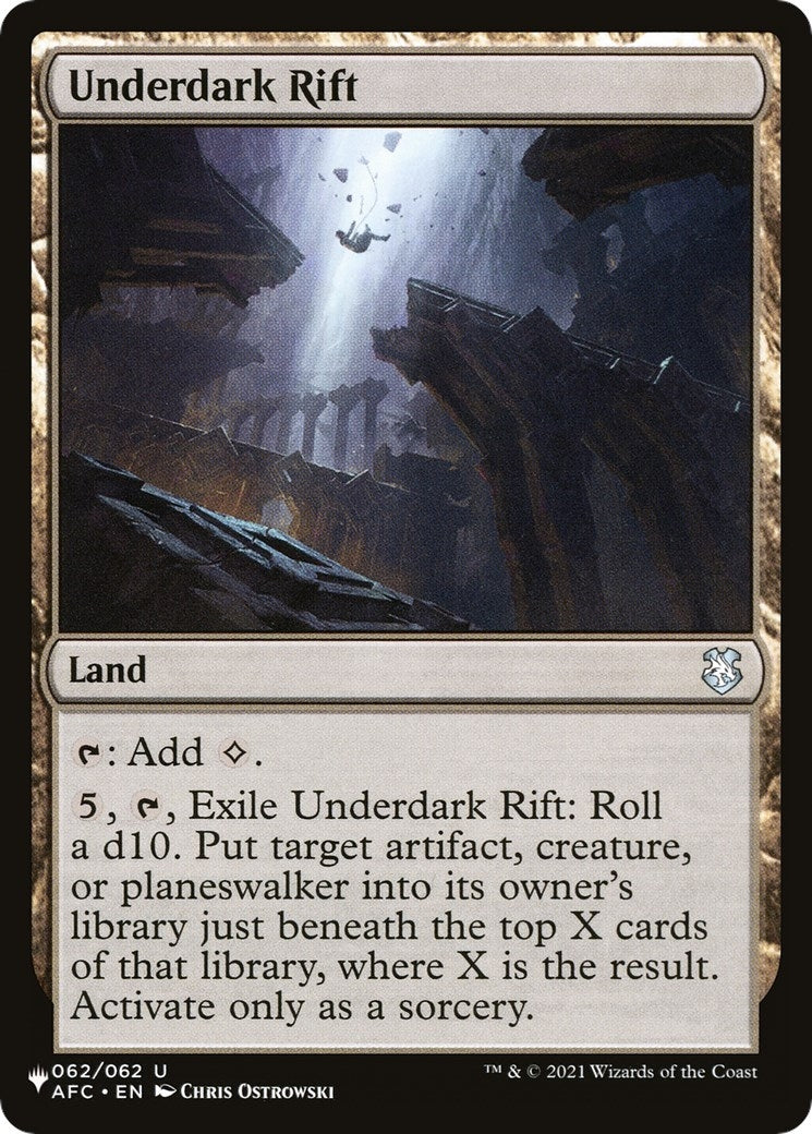 Underdark Rift (062/062) (The List Reprints)