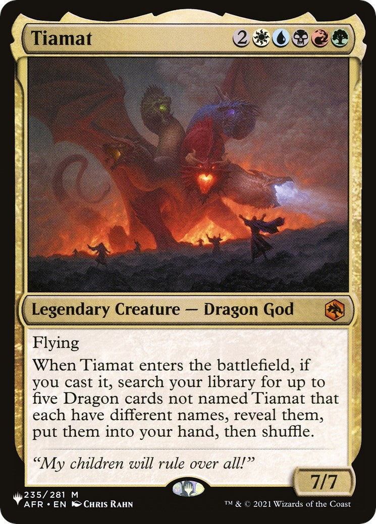 Tiamat (235/281) (The List Reprints)