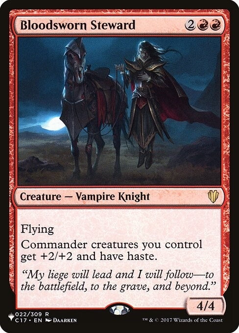 Bloodsworn Steward (22) (The List Reprints)