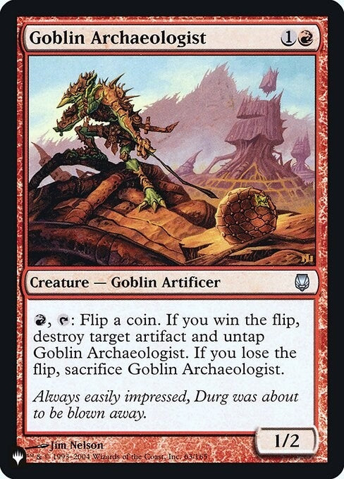 Goblin Archaeologist (63) (The List Reprints)