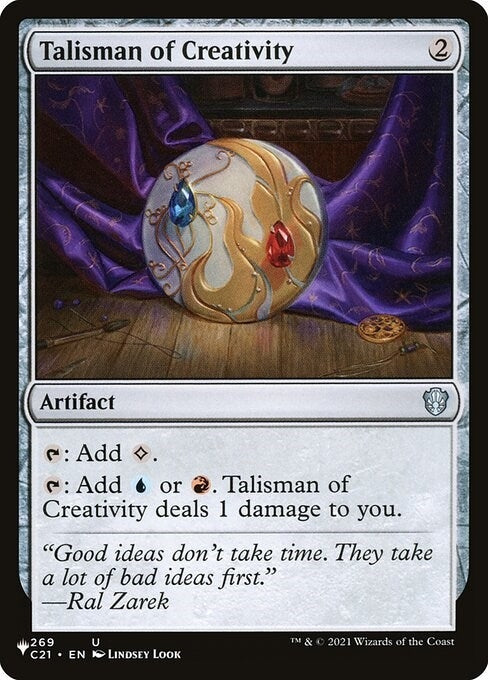 Talisman of Creativity (269) (The List Reprints)