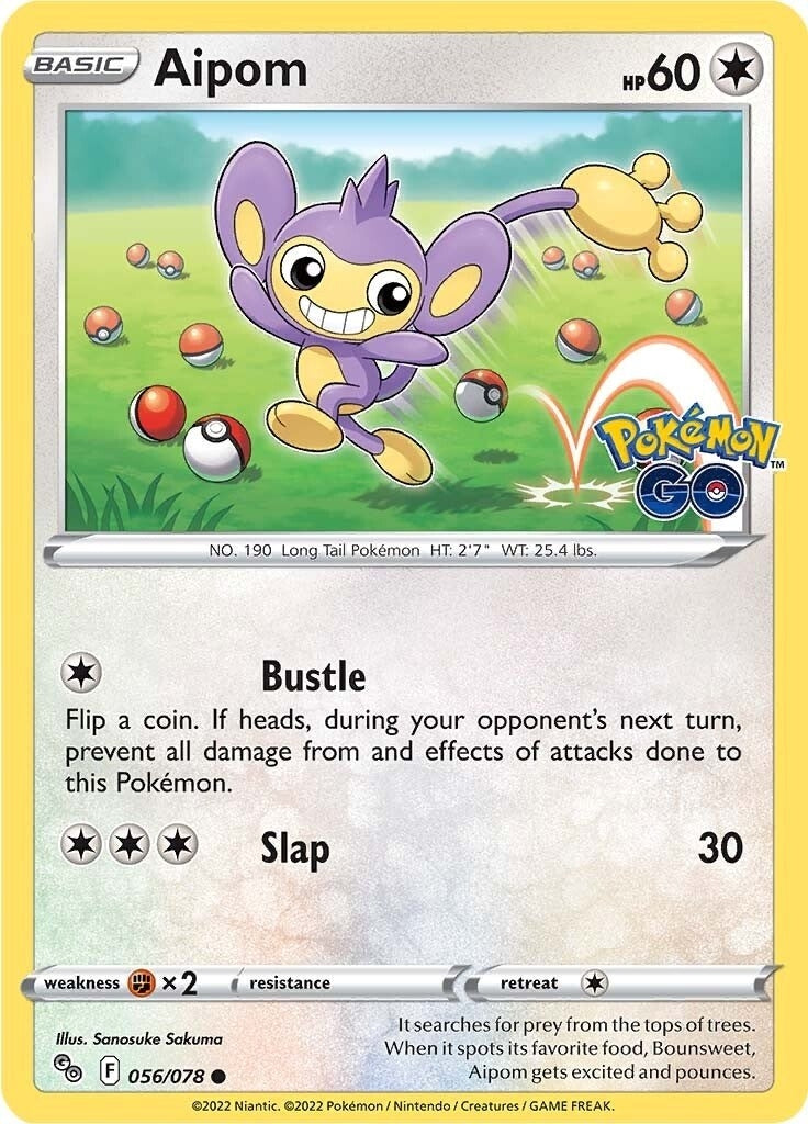 Image for Aipom (056/078) (Pokemon GO) - Pokemon