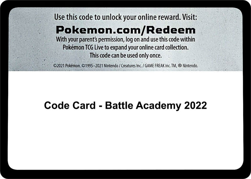 Image for Code Card - Battle Academy 2022 (Battle Academy 2022) - Pokemon