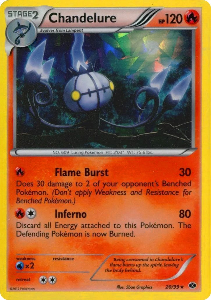 Image for Chandelure - 20/99 (Cracked Ice Holo) (020/099) (Blister Exclusives) - Pokemon