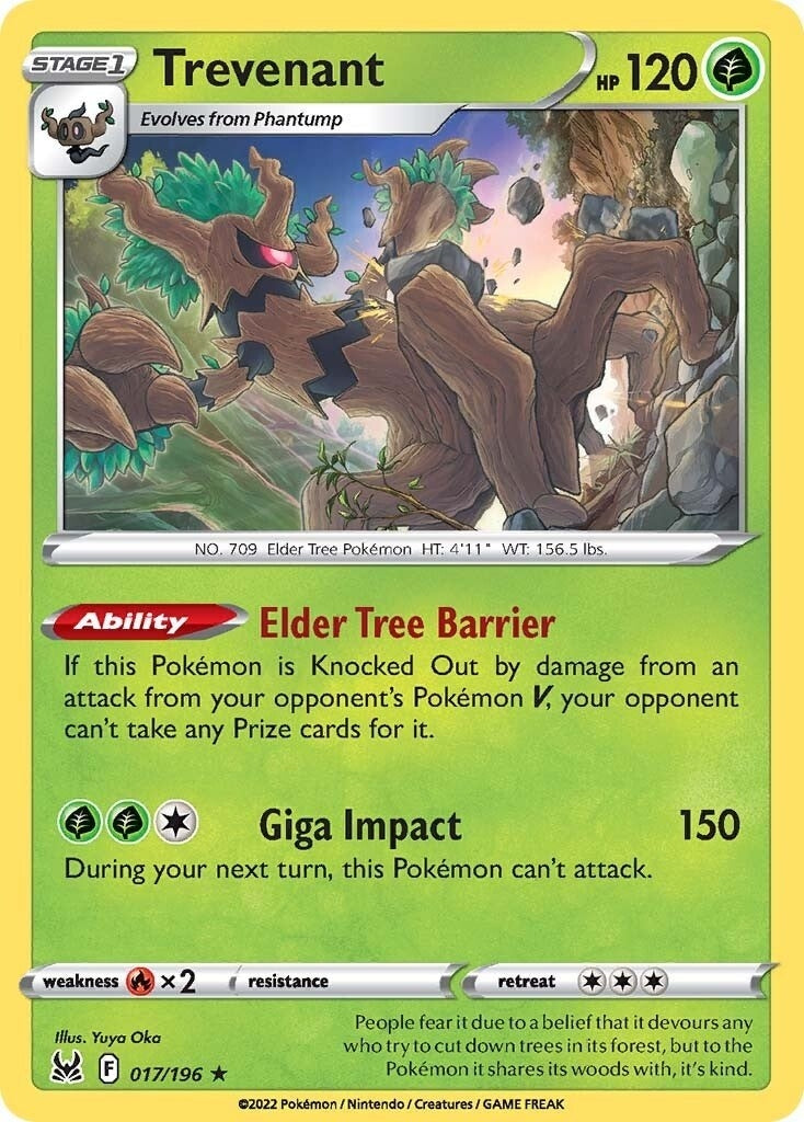 Image for Trevenant (017/196) (SWSH11: Lost Origin) - Pokemon