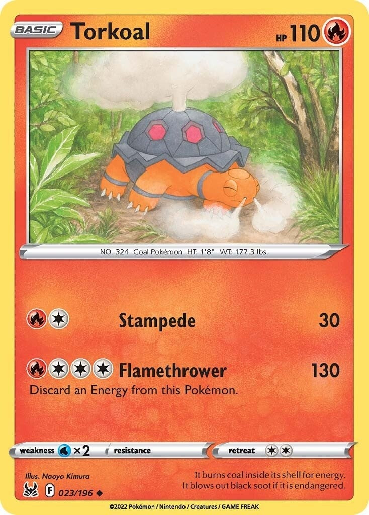 Image for Torkoal (023/196) (SWSH11: Lost Origin) - Pokemon
