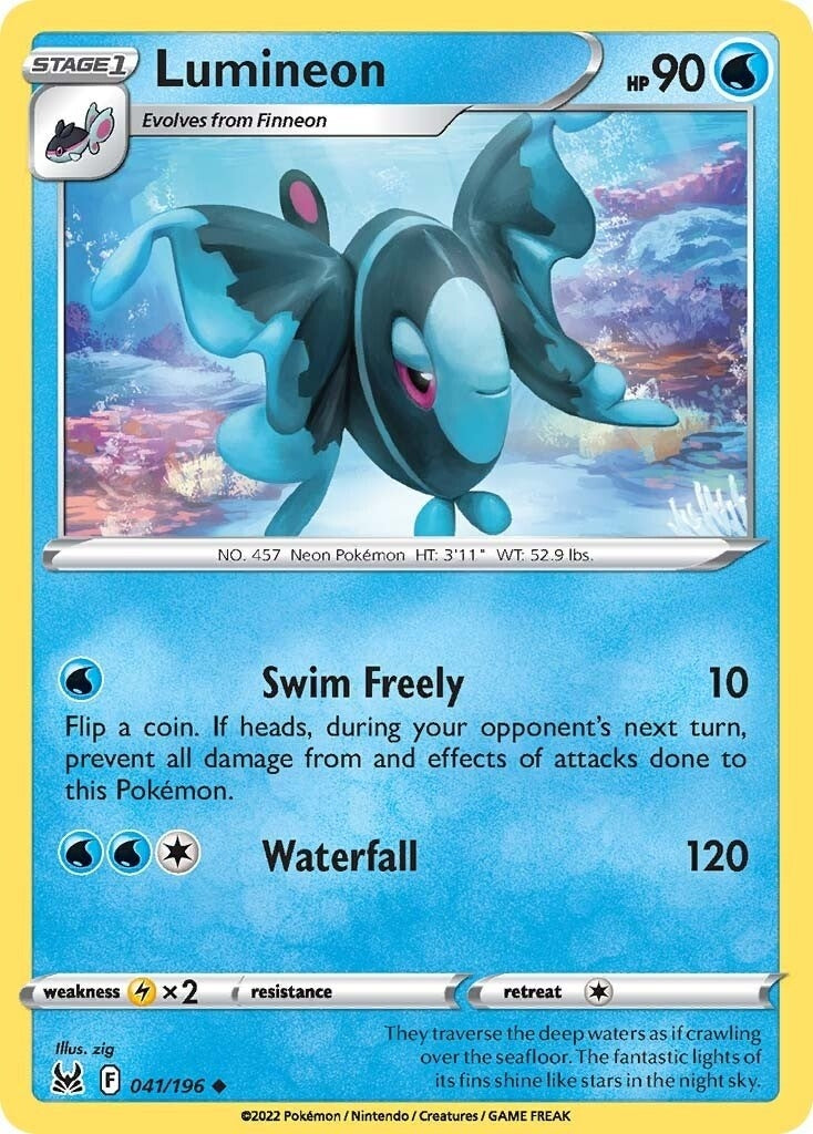 Image for Lumineon (041/196) (SWSH11: Lost Origin) - Pokemon