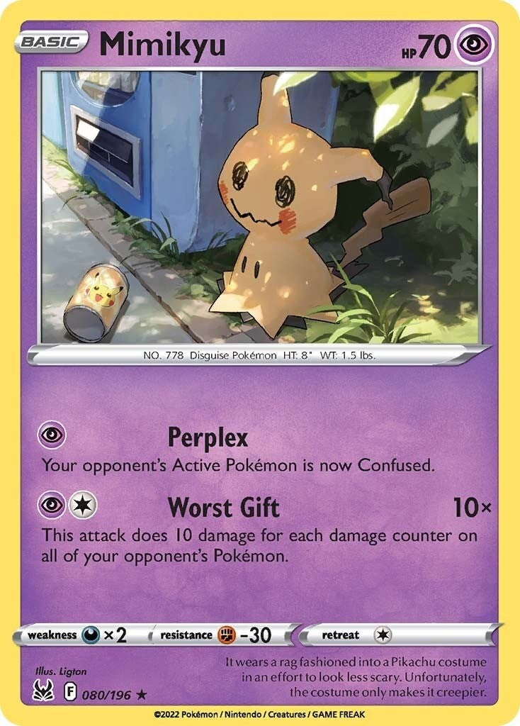 Image for Mimikyu (080/196) (SWSH11: Lost Origin) - Pokemon